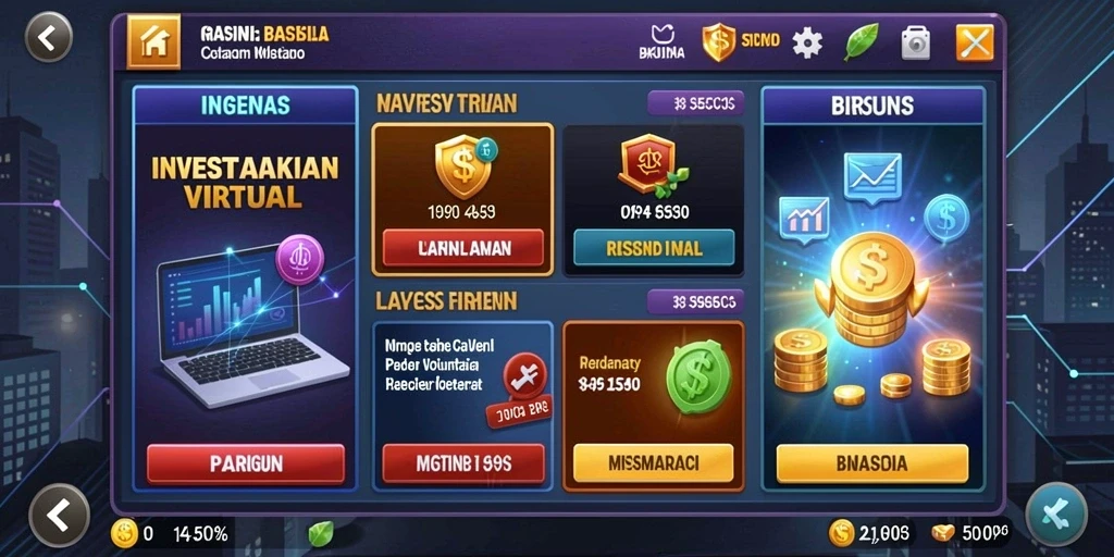 Tampilan menu utama yang menarik dan mudah dinavigasi.