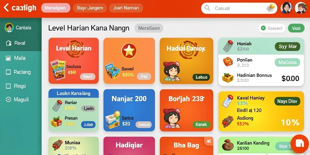 Tampilan antarmuka NANASTOTO yang menarik dan ramah pengguna.