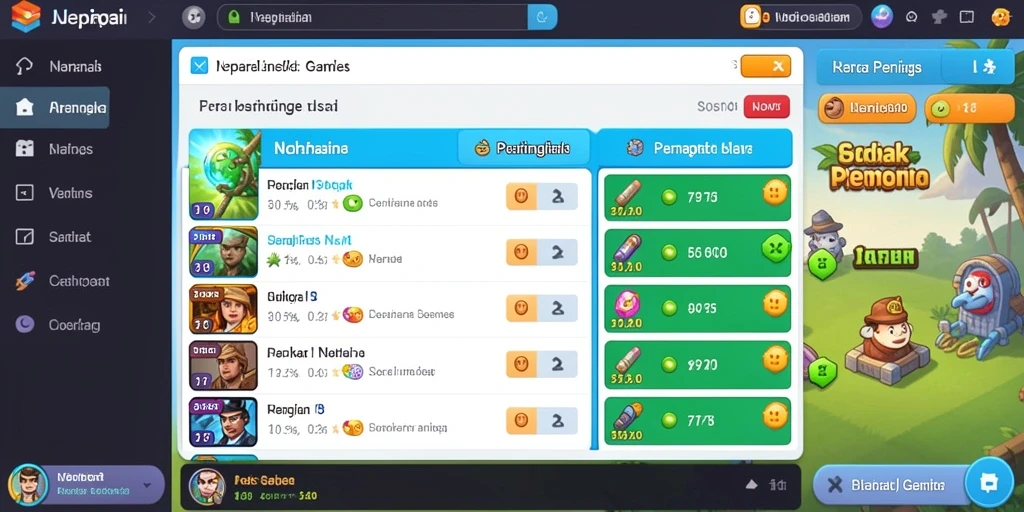 Tampilan awal game dengan logo RK55 yang menarik.