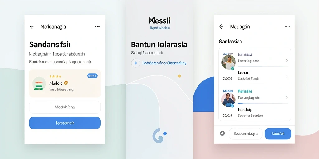 Tampilan antarmuka aplikasi yang modern dan menarik.