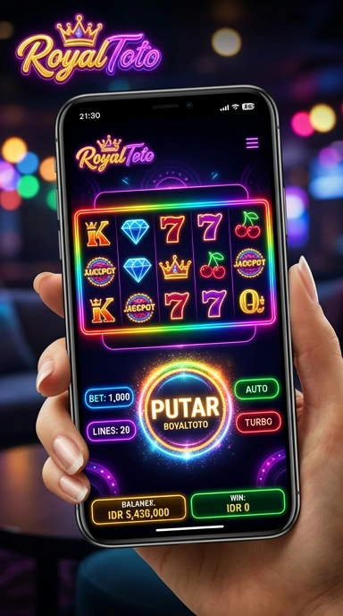 Cuplikan layar menu unduhan royaltoto untuk perangkat Android